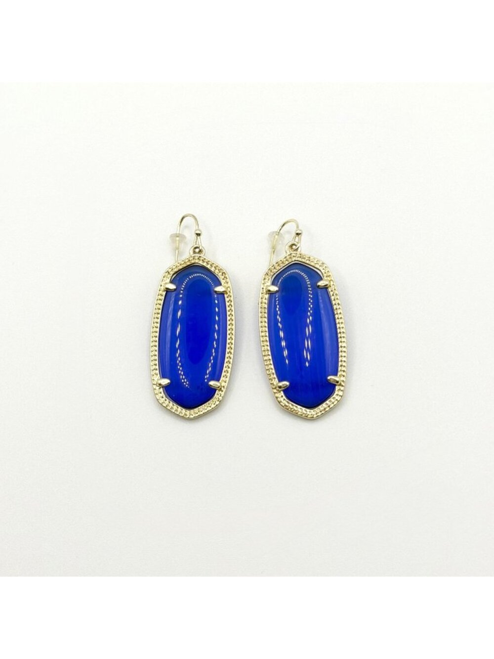 Kendra Scott Gold-Tone & Blue Drop Earrings